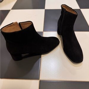 Suede Black Ankle Boots